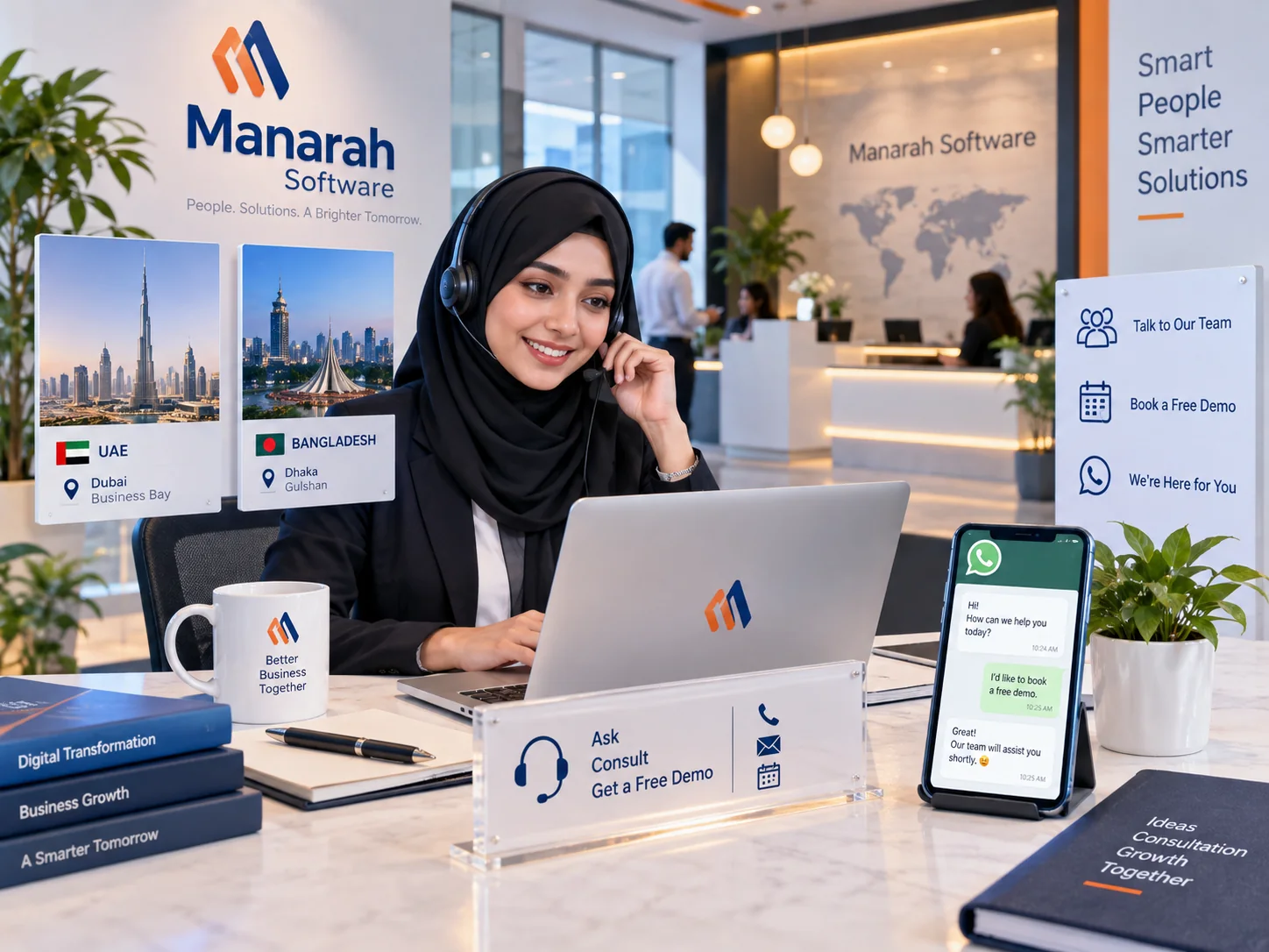 Manarah Software support team