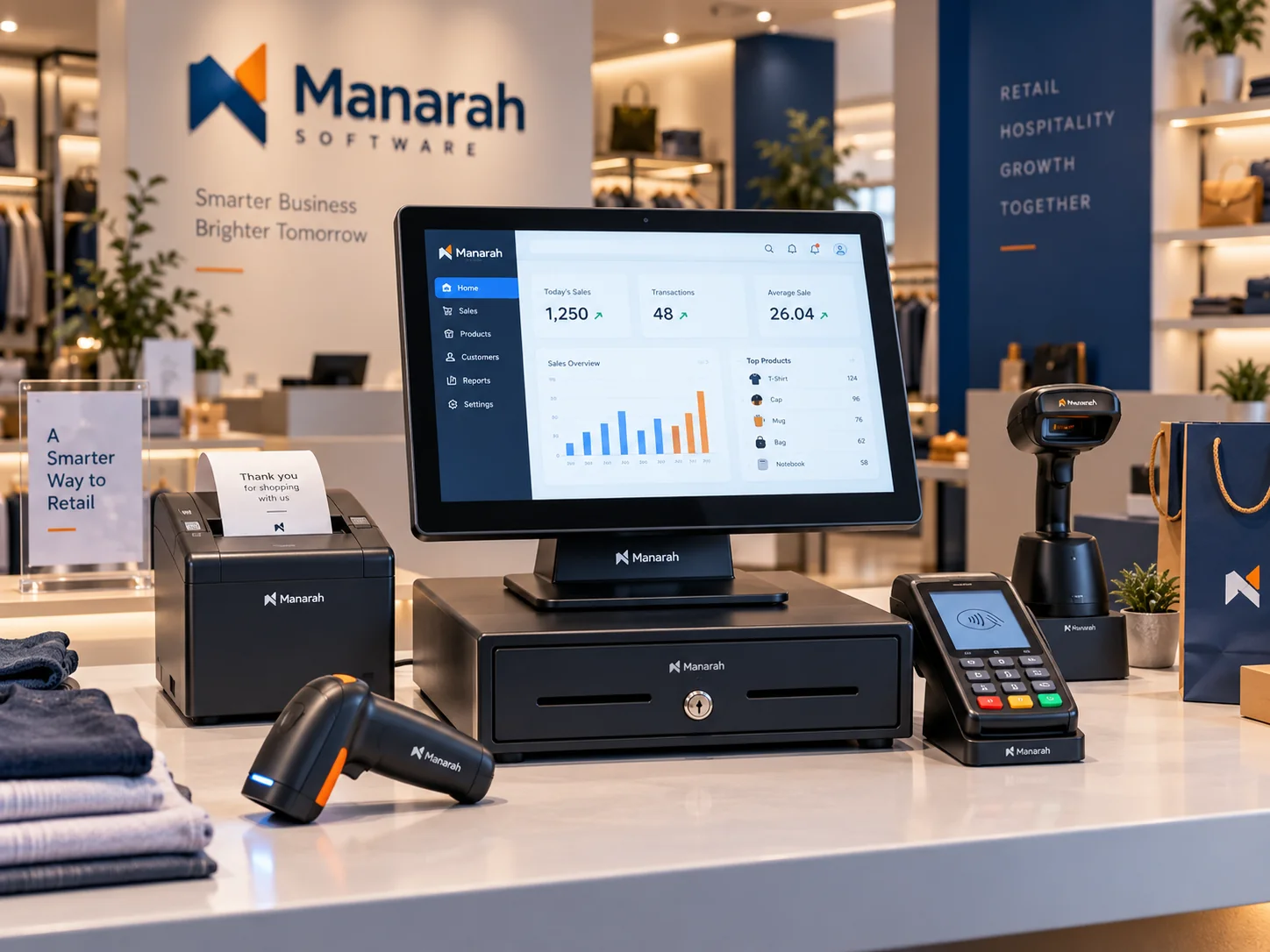 Manarah POS hardware showcase